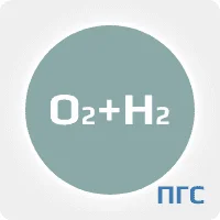 ПГС ГСО 1 разряд кислород (О2) 0,5 %  в водороде (Н2) в баллоне стальном 5 л. вентиль латунь