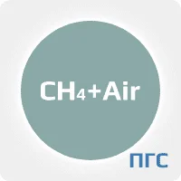 ПГС ГСО 1 разряд метан (CH4) 1,83% в воздухе (air) в стальном баллоне 4-5 л. вентиль латунь