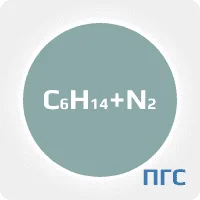 ПГС ГСО 1 разряд гексан (С6Н14) 0.15% в азоте (N2) в стальном баллоне 4-5 л. вентиль латунь