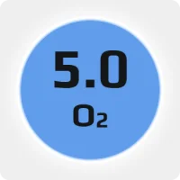 Кислород (О2) 5.0 (99,999%) в баллоне 10л 100 бар, соединение  G 3-4 (DIN 9)