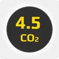 Углекислота (СO2) высокой чистоты 4.5 (99,995%) в баллоне 10л, наполнение 6 кг., соединение G3/4 (DIN 9)